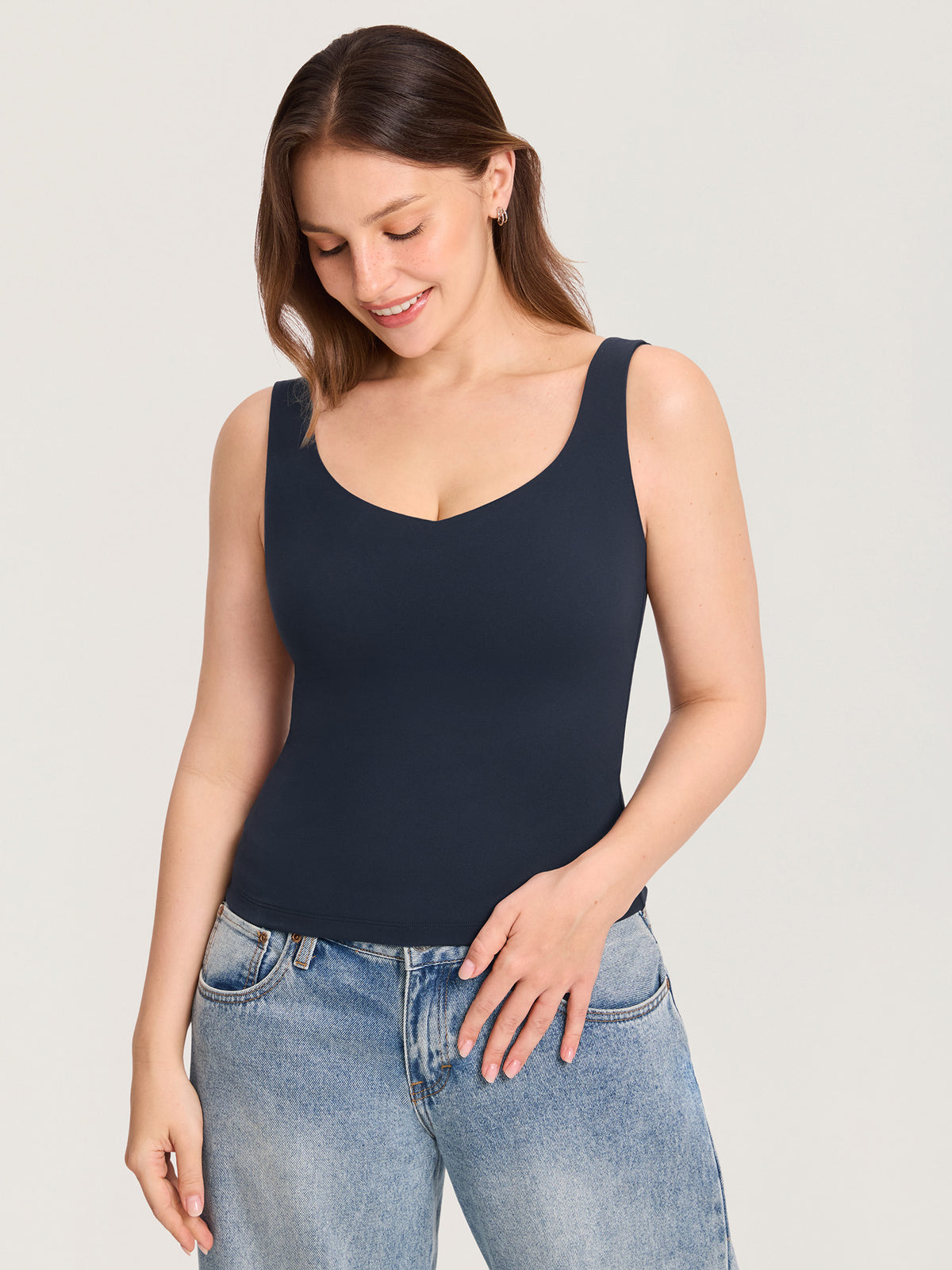 Natrelax® Inner Dropdown Layer Nursing Tank - Waist Length